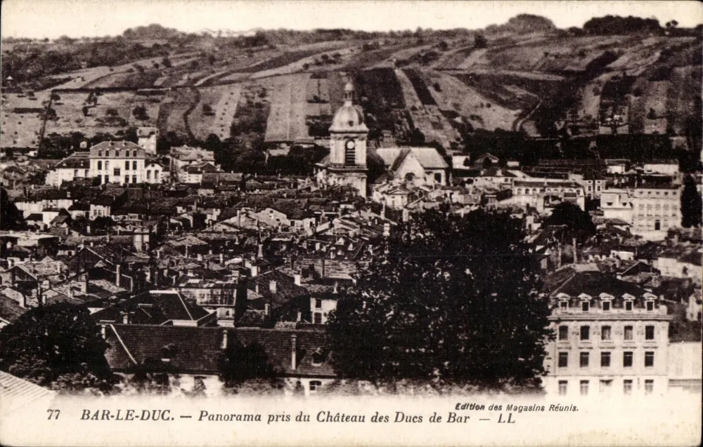Bar-le-Duc — Panoramablick vom Schloss der Herzöge von Bar — Edition der Magasins Réunis — Nr. 77 - Vorderseite