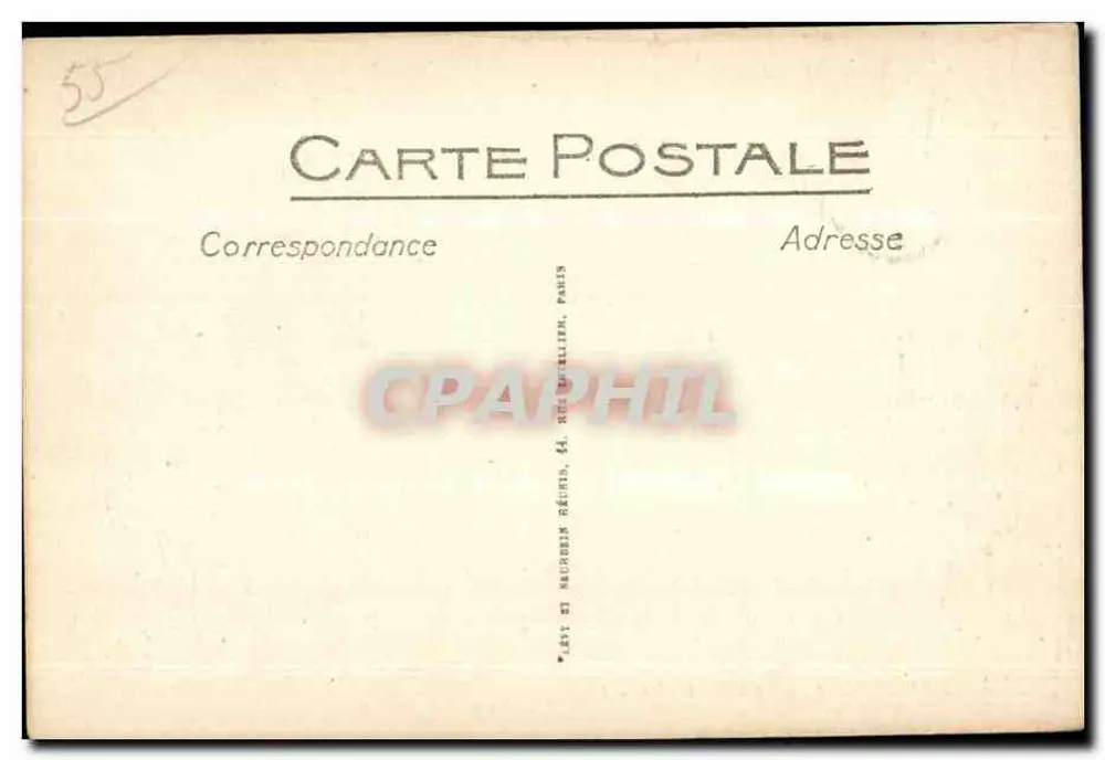 Bar-le-Duc - A Cidade Alta — editor Lévy et Nacoubin, Paris, n°5 - Verso