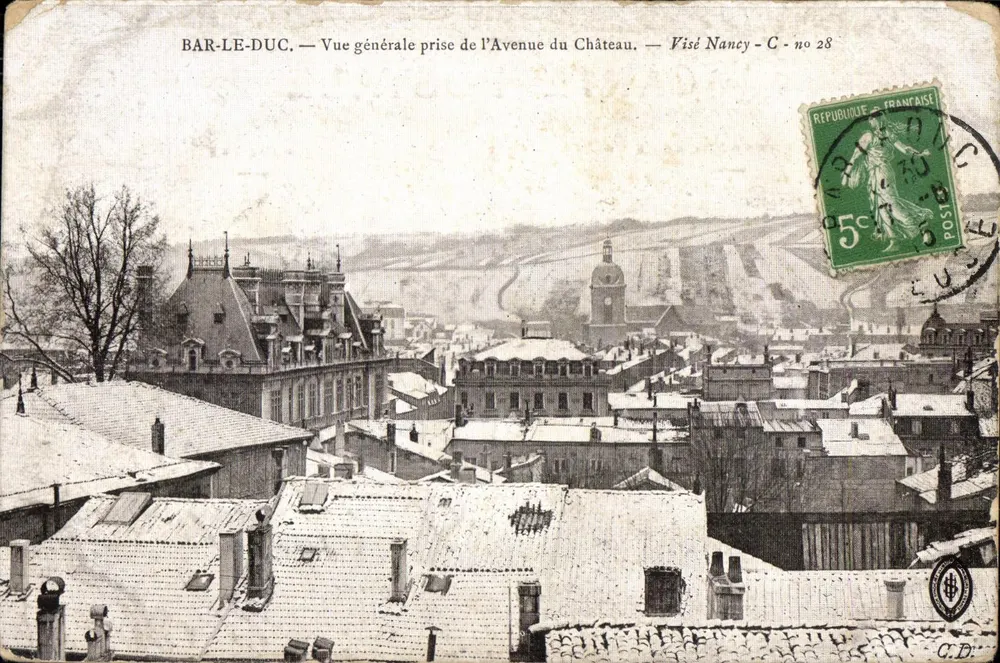 Bar-le-Duc — Allgemeiner Blick vom Avenue du Château — Visé Nancy - C - Nr. 28 - Vorderseite