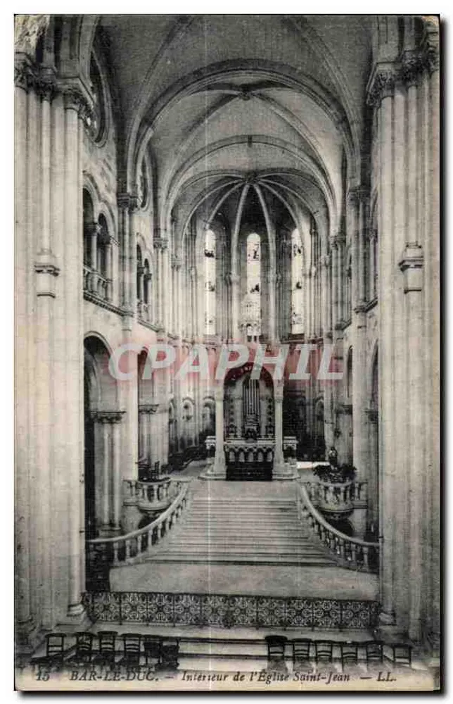 Bar-le-Duc — Innenansicht der Kirche Saint-Jean — LL. - Vorderseite