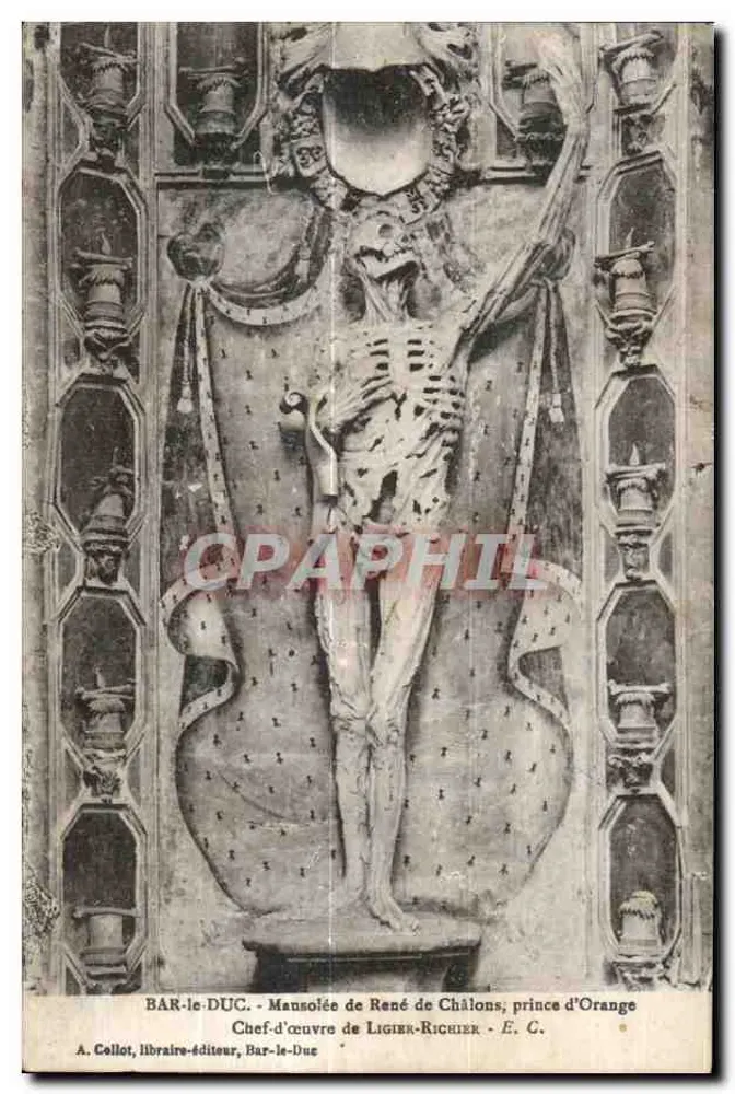 Mansolée von René de Châlons, Prinz von Oranje — Meisterwerk von Ligier-Richier — A. Collot, Buchhändler-Verleger, Bar-le-Duc - Vorderseite