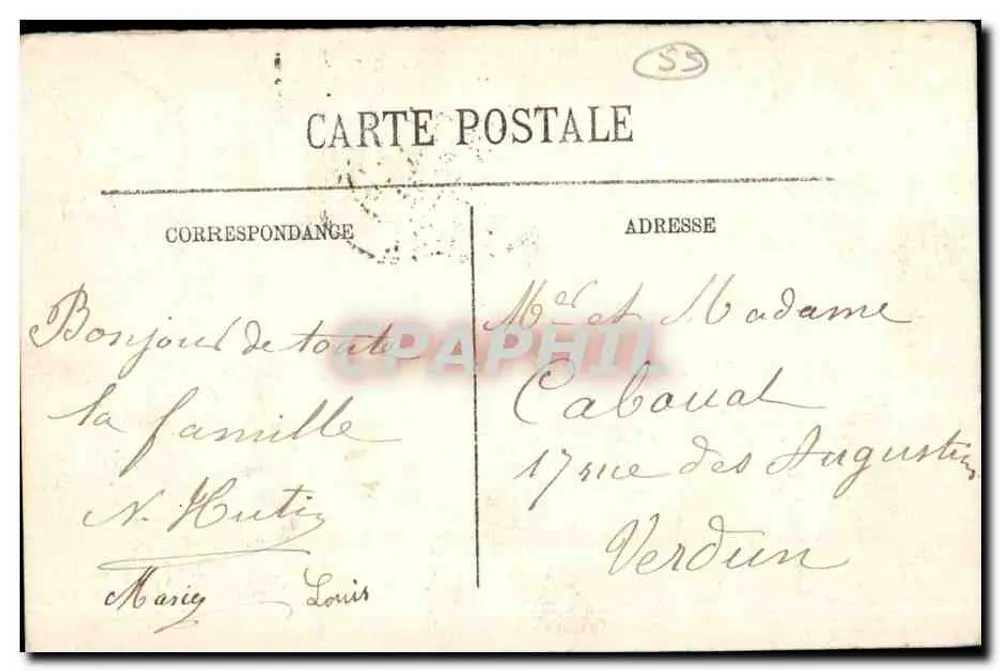 Bar-le-Duc — A Grande Carvalha do Pâquis — editor LL n°89 - Verso