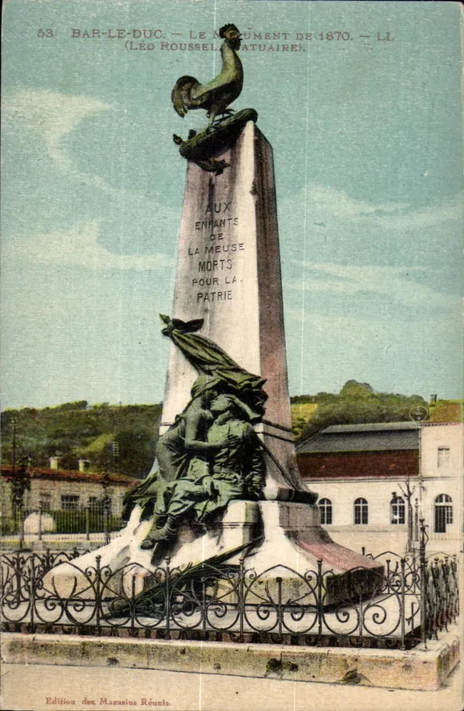 Bar-le-Duc — Das Monument von 1870 — Léo Roussel (Skulptur) - Vorderseite