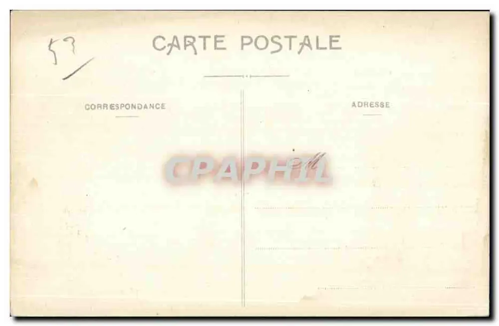 Laval — Hotel Miasta — Artaud et Nozals, Nantès - Rewers