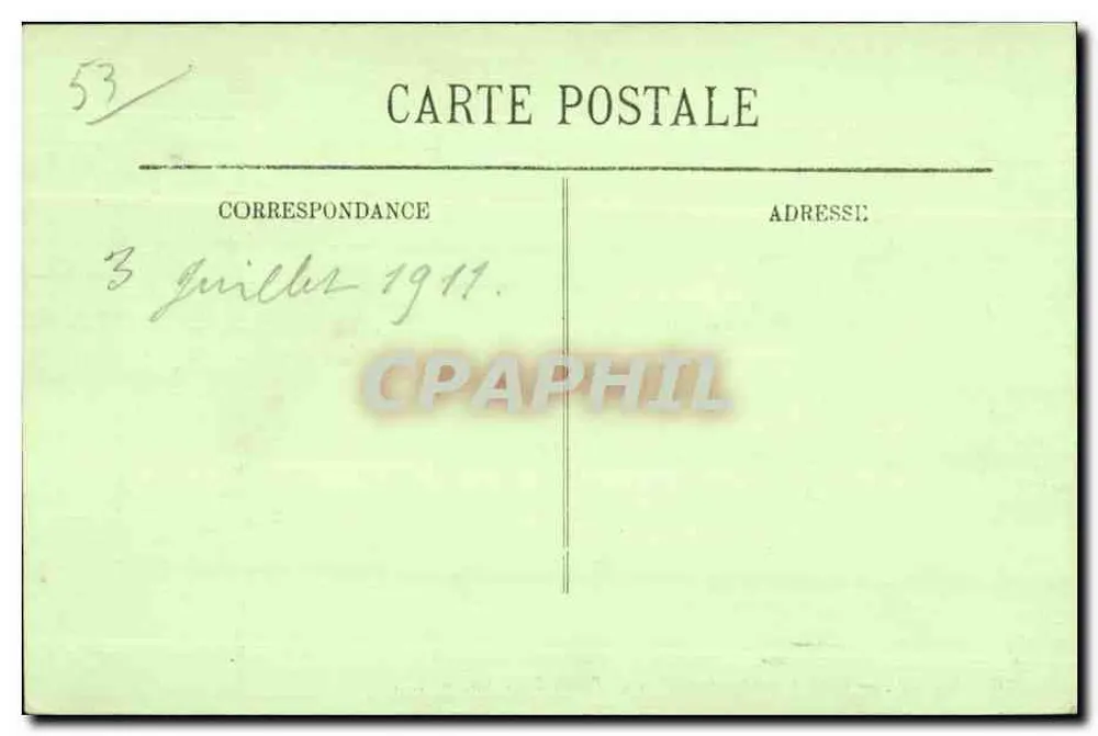 Laval — Aussicht auf den Fluss Mayenne, aus dem Palast der Justiz genommen — LL. - Rückseite