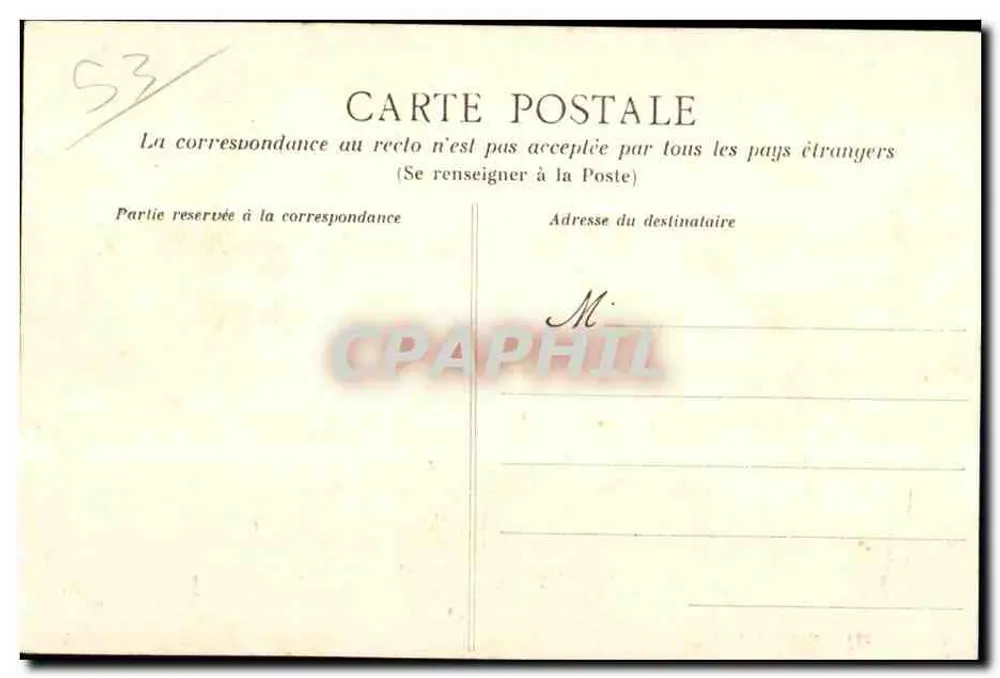 Laval — Vista tomada desde el Puente Nuevo — Colección B. D., Laval - Reverso