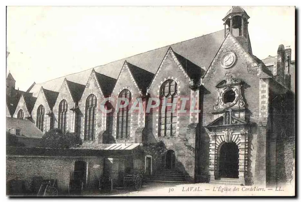 Laval — Die Kirche der Cordeliers — LL. - Vorderseite