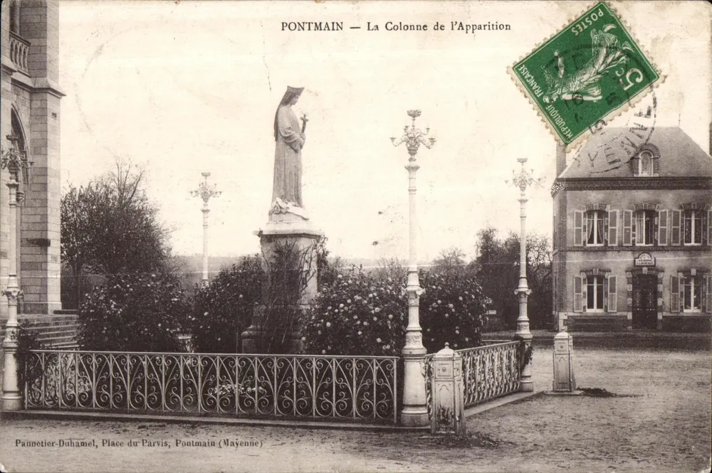 Pontmain — A Coluna da Aparição — Pannetier-Duhamel - Frente