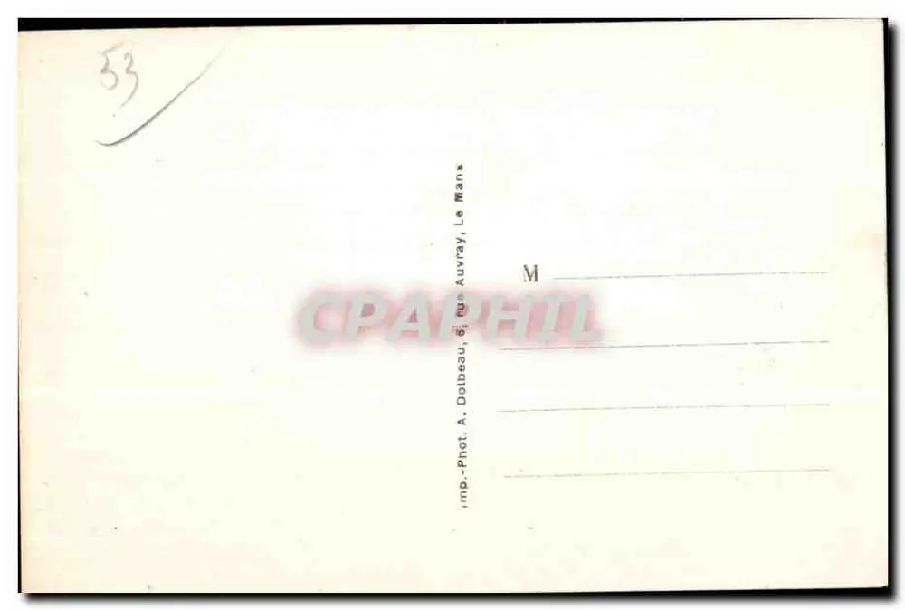 Saulges (Mayenne) — Kapelle Saint-Cénéré, linke Seite — A. Dolbeau, Le Mans - Rückseite