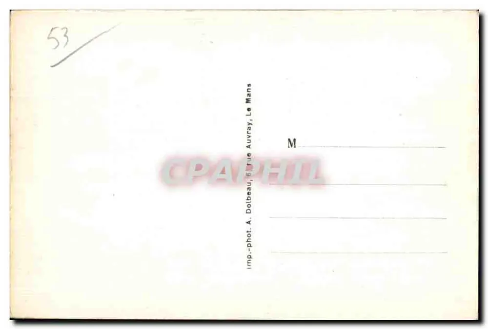 Saulges (Mayenne) — Kapelle St-Cénéré, rechte Seite — Verlag Dolbeau, Nr. 5598 - Rückseite
