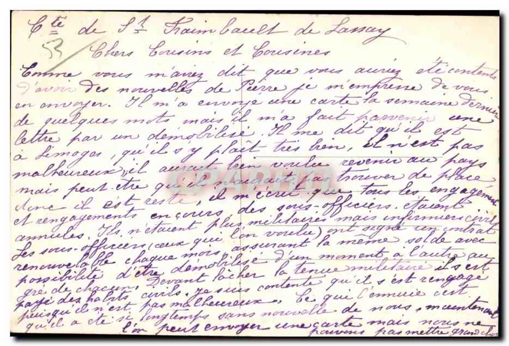 St-Fraimbault-de-Lassay (Mayenne) — Allgemeiner Blick — Verlag: CRAPHIL - Rückseite