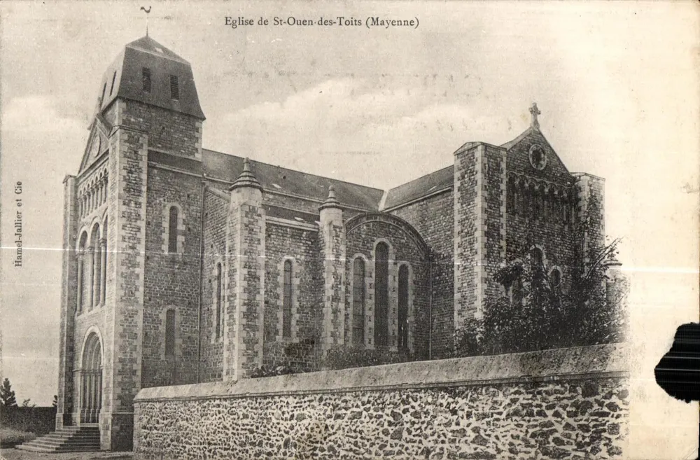 Igreja de St-Ouen-des-Toits (Mayenne) — Hanel-Jallier et Cie, n°53 - Frente