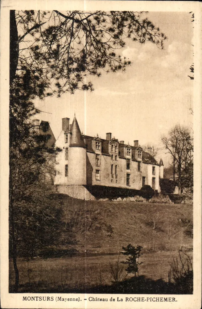 Montsurs (Mayenne) — Schloss La Roche-Pichemer — unbekannter Verlag, Seriennummer 53 - Vorderseite