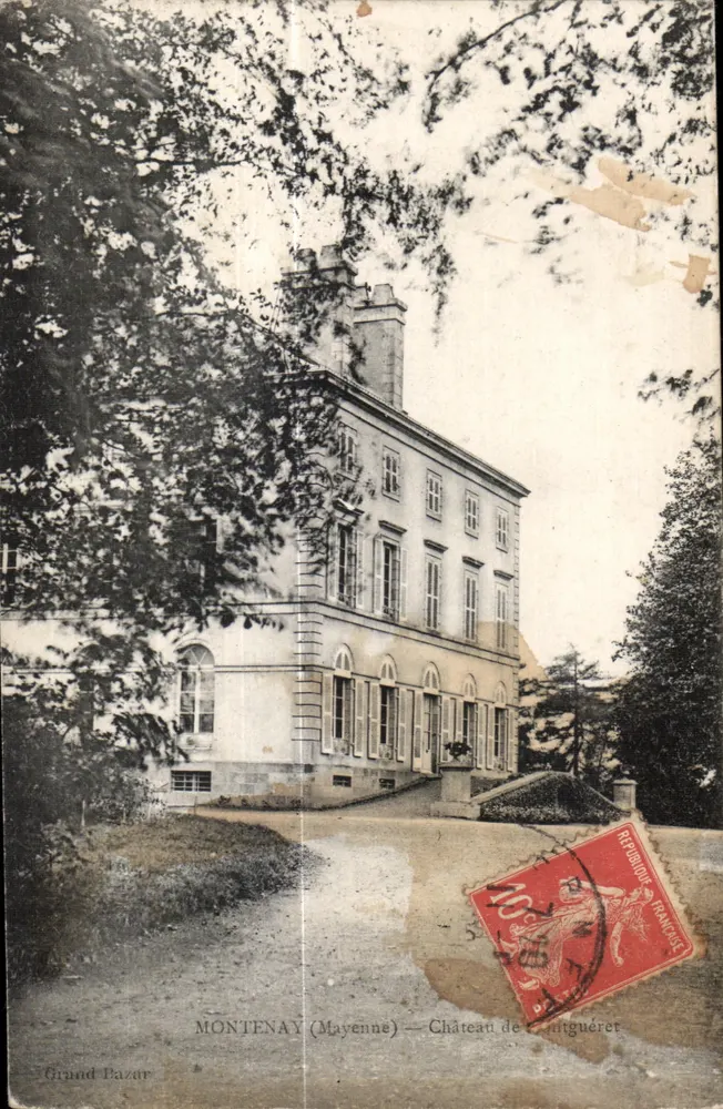Montenay (Mayenne) — Zamek Contiguéret — Duży Bazar - Awers