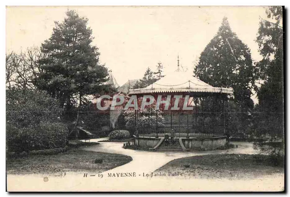 Mayenne — Publiczny ogród — H-19, wydawca H-19 - Awers