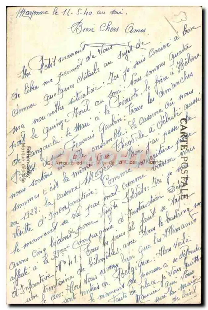 मेयेन — मेयेन के किनारे — एल. डब्ल्यू. 1403 - पीछे