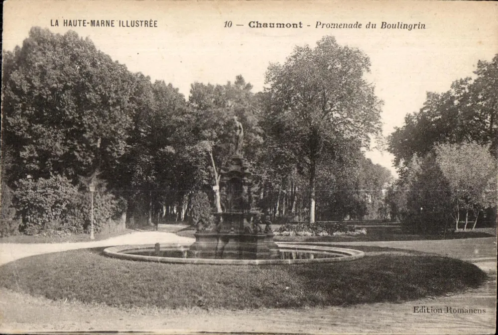 Chaumont - Promenade du Boulingrin — Edition Romanens, Nr. 10 - Vorderseite