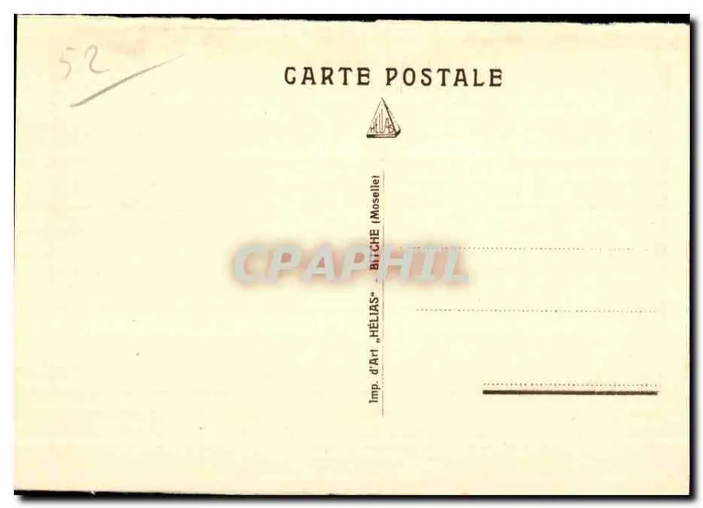 Chaumont — Boulevard Barotte e Rue Jules Tréfousse — Imp. d'Art Hélias, Moselle - Verso