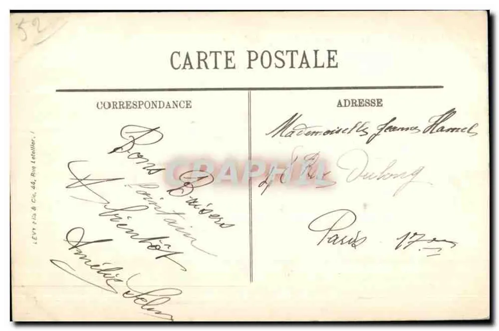 Chaumont — O Castelo e a Vale — LL. - Verso