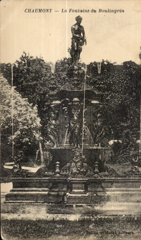 Chaumont — La Fontaine du Boulingrin — éditeur Hollies et Morot - Frente