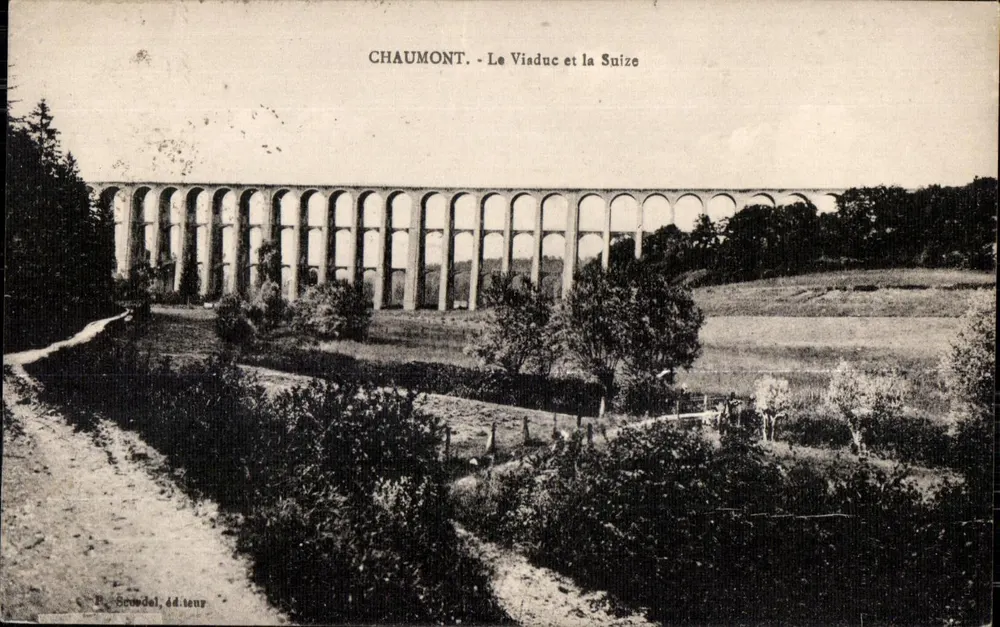 Chaumont - O Viaduto e a Suize — Editor B. Scordel, n° 44 - Frente