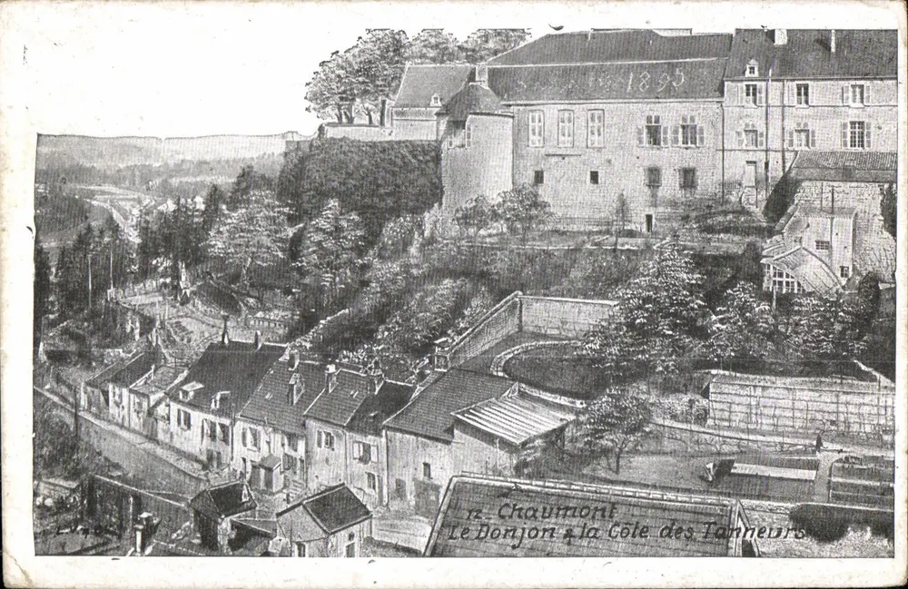 Chaumont — Der Bergfried an der Tanneurs-Klippe — 1895 - Vorderseite