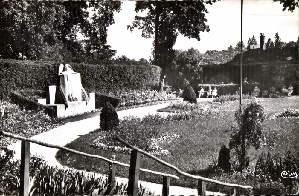 Bourbonne-les-Bains — Ein Eckbereich des Schlossparks — Verlag Pim - Vorderseite