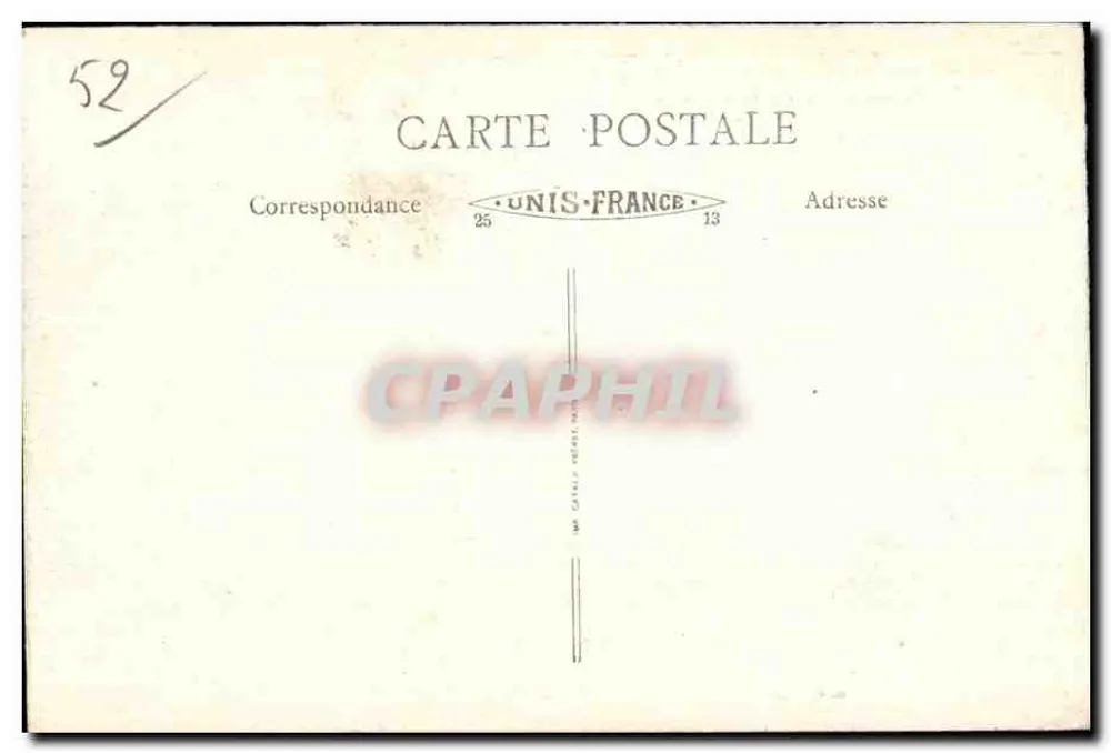Bourbonne-les-Bains (Hte-Marne) — Rathaus - Das Schloss — Verlag S.P.F.C. Nr. 104 - Rückseite