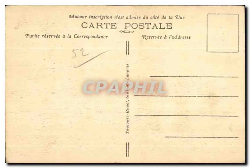 Focs — Lembrança de Focs — Toulouse Hugot, editor - Verso