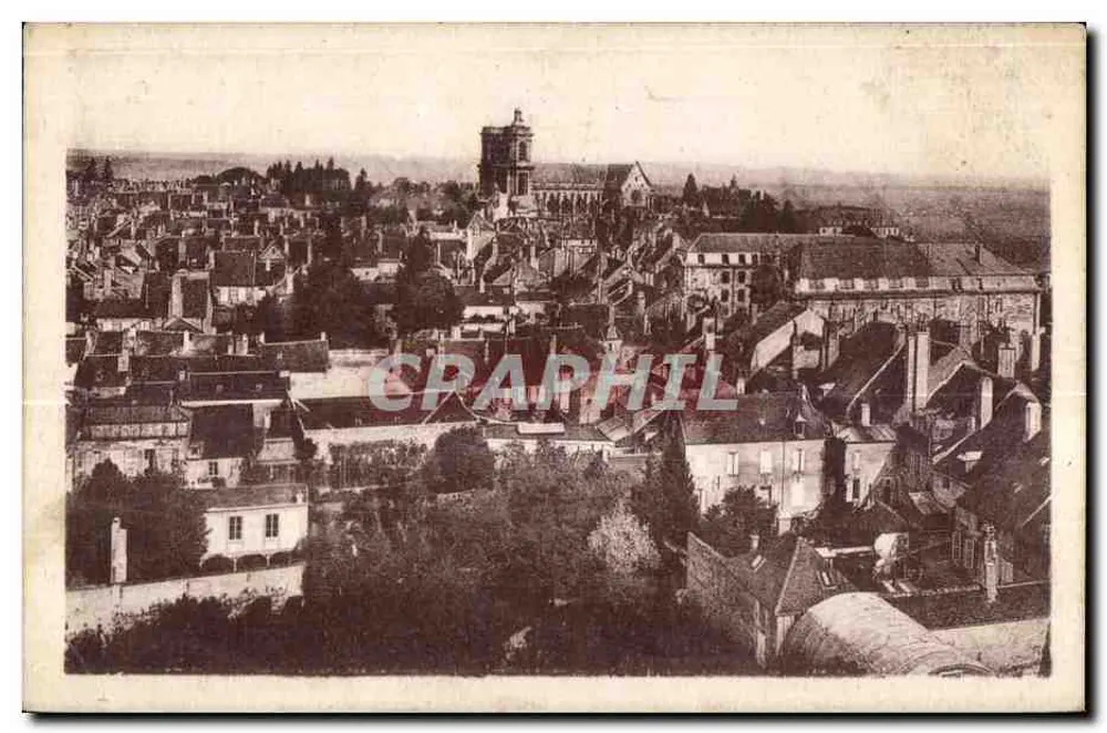 Langres — Panorama aus der Sicht der Kirche Saint-Martin - Vorderseite