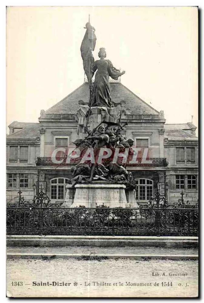Saint-Dizier — Das Theater und das Denkmal von 1544 — Lib. A. Gauthier - Vorderseite