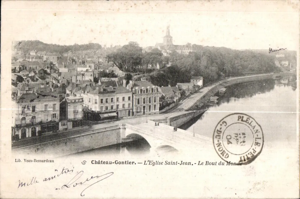 Schloss-Gaontier — Die Kirche Saint-Jean — Die Ecke der Welt — Lib. Veuau-Besnardeau - Vorderseite
