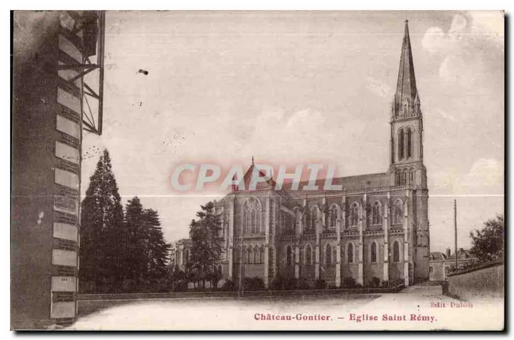 Château-Gaontier — Kirche Saint-Rémy — Verlag Dubois - Vorderseite
