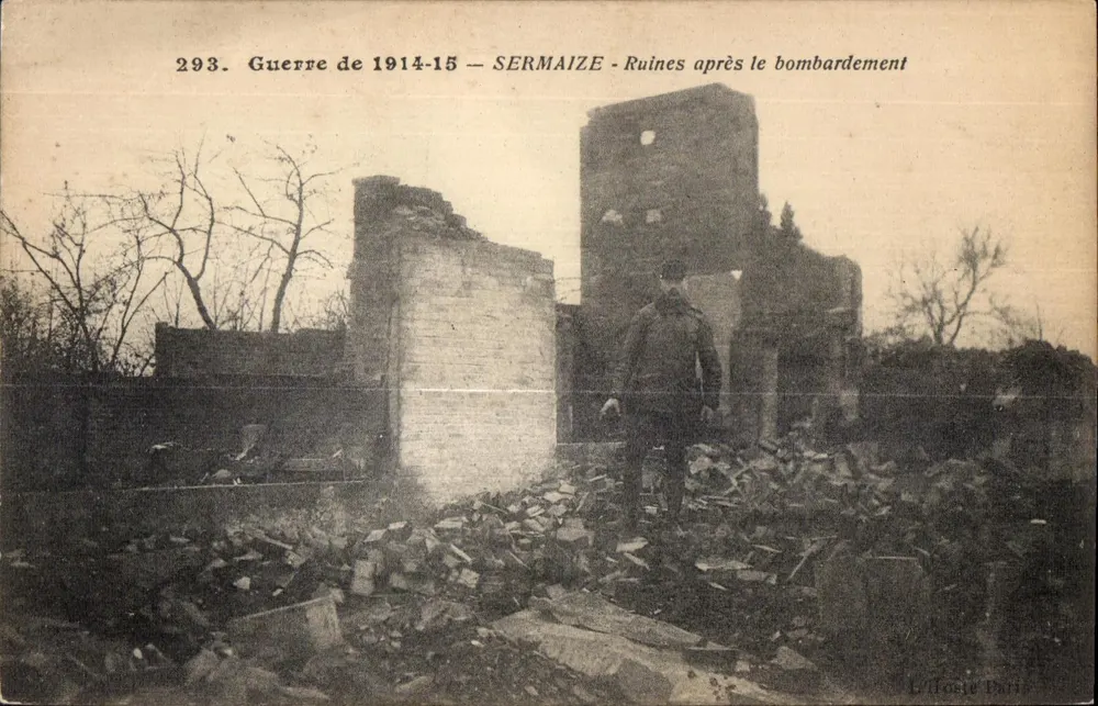 Sermaze — Ruinen nach dem Bombenangriff — Leforce Paris Nr. 293 - Vorderseite