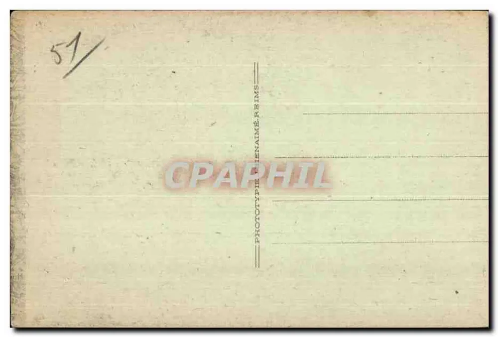 Topografische Karte der Region Saint-Hilaire-sur-Somme — Phototypie Renaime, Reims - Rückseite