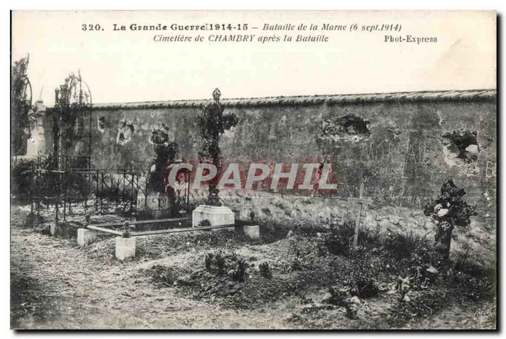 Friedhof von Chambry — Nach der Schlacht bei der Marne — Phot-Express - Vorderseite