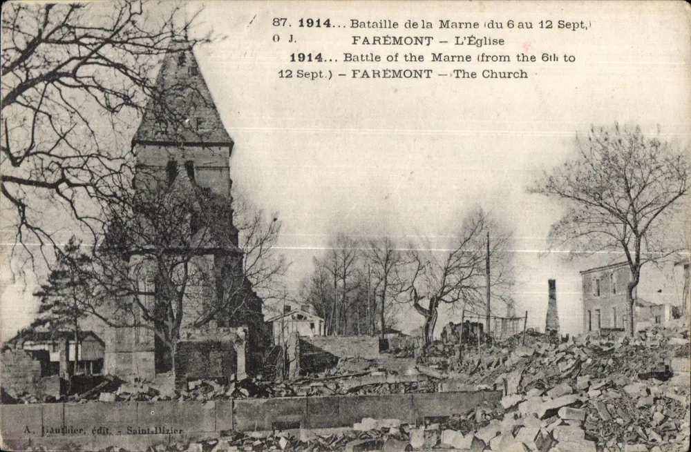 FARÉMONT — Die Kirche — A. Gaublier, Verlag, Saint-Dizier - Vorderseite