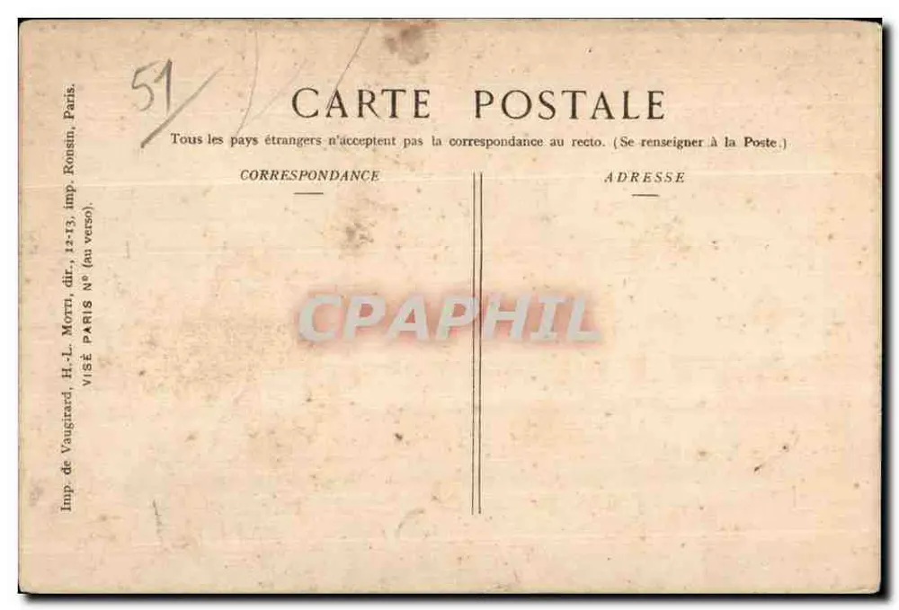 Sommesous. Die Kirche und die Schützengräben — Krieg 1944-45 — Ed. Pays de France, n° 447 - Rückseite