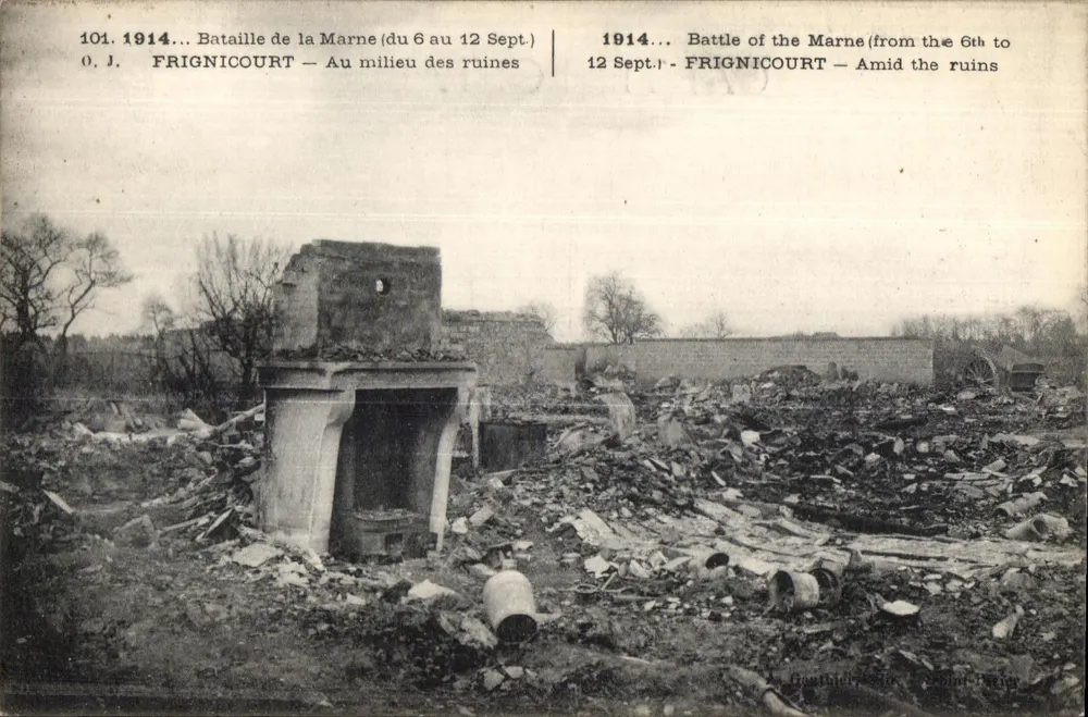 Frignicourt — Schlacht an der Marne (6. bis 12. Sept. 1914) — O.J. — N° 101 - Vorderseite