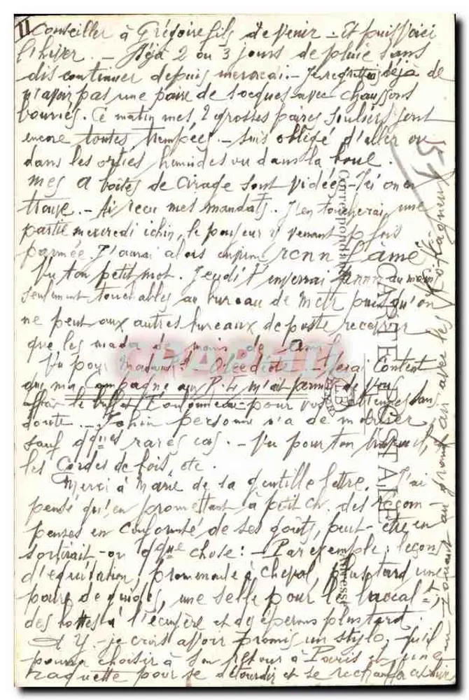 La CHALADE — Friedhof der Eichen — Argonne (1919) — Edit. Mlle L. Nicot - Rückseite