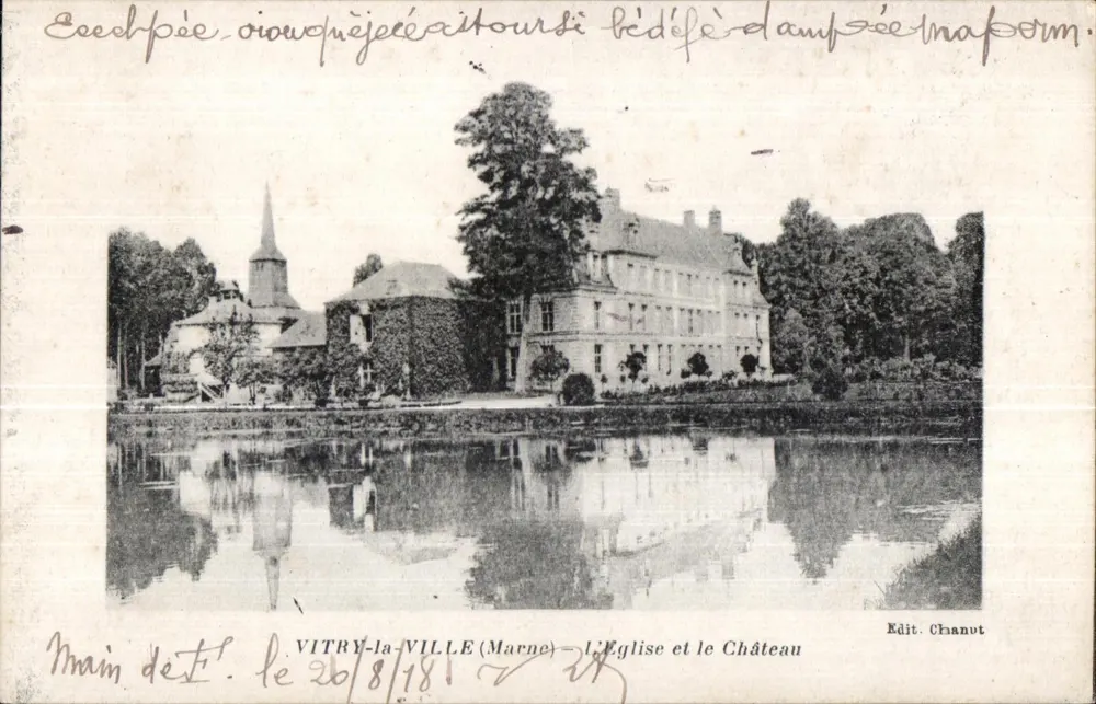 VITRY-la-VILLE (Marne) — Die Kirche und das Schloss — Edit. Chanut - Vorderseite