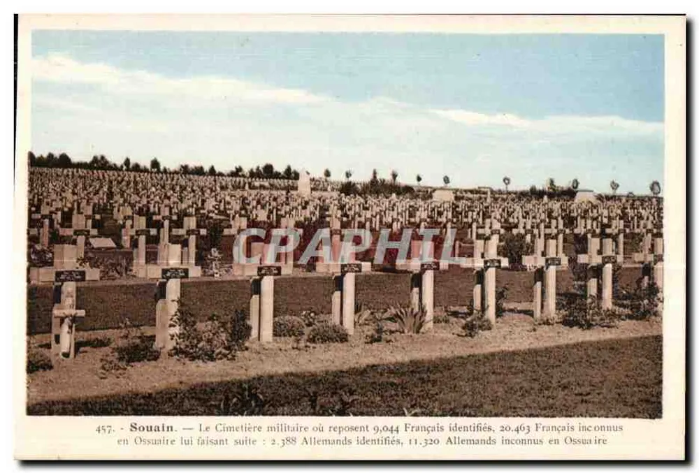 Militärfriedhof von Souain — 457 — Jacques Fréville, Reims - Vorderseite