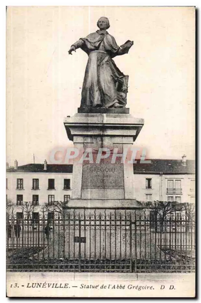 Lunéville — Statue des Abbé Grégoire — D. D. - Vorderseite