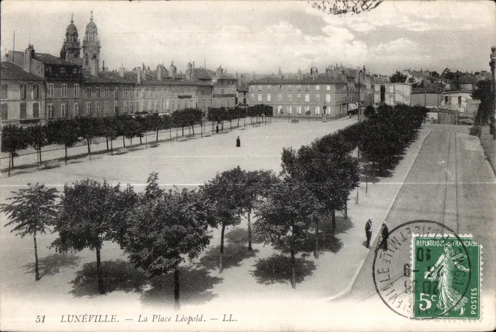Lunéville — Der Platz Léopold — LL. n° 51 - Vorderseite