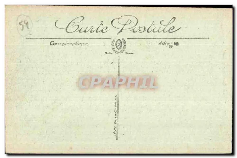 Lunéville — Panoramablick zum Schloss — Visé Paris n°34 - Rückseite