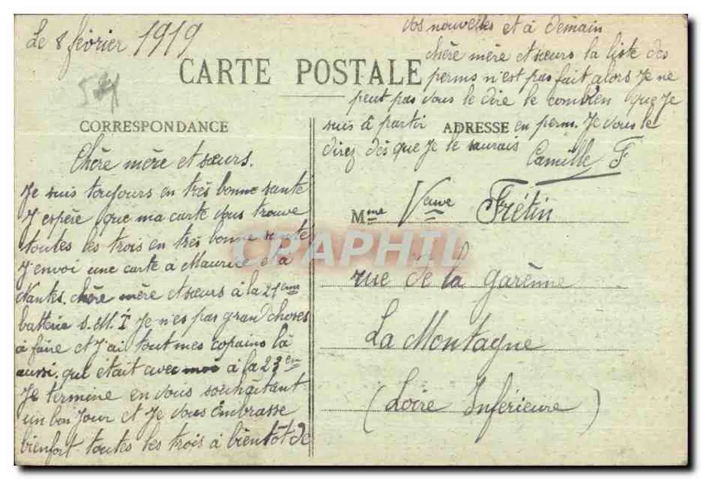 Lunéville im 18. Jahrhundert — Das Schloss, nach Héré — Quantin, Verlag, Lunéville - Rückseite
