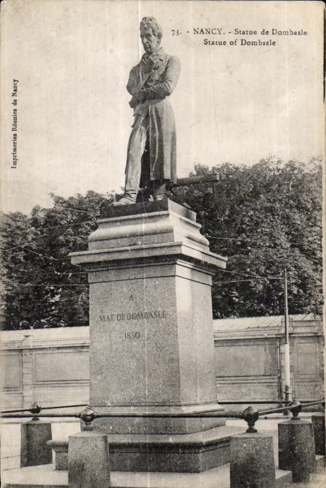 NANCY - Statue von Dombasle — Imprimeries Réunies de Nancy, n°73 - Vorderseite