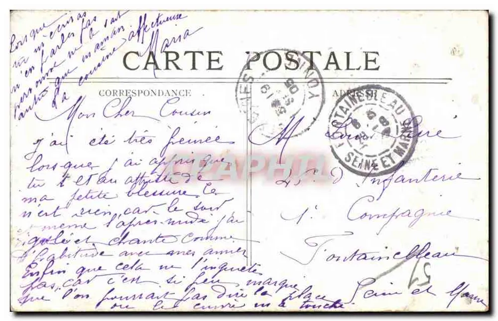 Reims — Velhas casas da Place des marchés — Editor não identificado - Verso