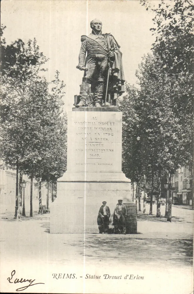 Reims — Estátua de Drouet d'Erlon — editor Luvy, n°51 - Frente