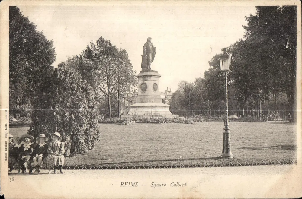 Reims — Praça Colbert — Xaioi-Braine, Imp.-Éditeurs - Frente